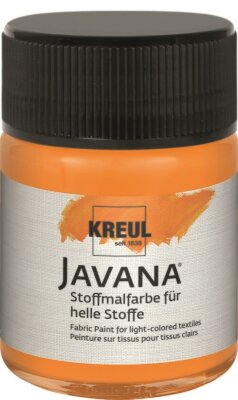 KREUL Javana Stoffmalfarbe für helle Stoffe Orange 50 ml