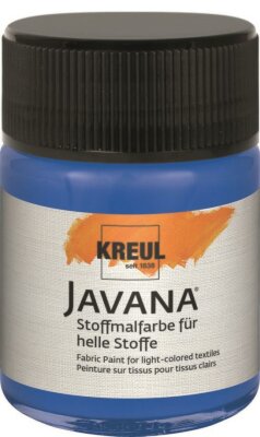 KREUL Javana Stoffmalfarbe für helle Stoffe Royalblau 50 ml