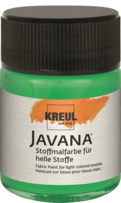 KREUL Javana Stoffmalfarbe für helle Stoffe Brillantgrün 50 ml