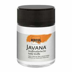KREUL Javana Stoffmalfarbe für helle Stoffe Weiß 50 ml