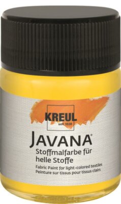 KREUL Javana Stoffmalfarbe für helle Stoffe Goldgelb 50 ml