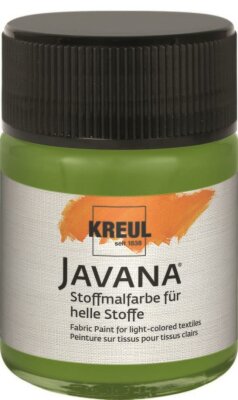 KREUL Javana Stoffmalfarbe für helle Stoffe Olivgrün 50 ml