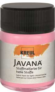 KREUL Javana Stoffmalfarbe für helle Stoffe Leuchtrosa 50 ml