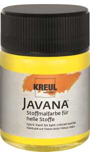 KREUL Javana Stoffmalfarbe für helle Stoffe Leuchtgelb 50 ml