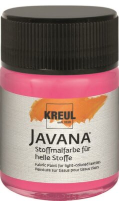 KREUL Javana Stoffmalfarbe für helle Stoffe Pink 50 ml