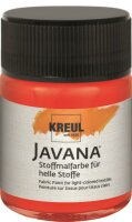 KREUL Javana Stoffmalfarbe für helle Stoffe Rot 50 ml