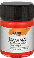 KREUL Javana Stoffmalfarbe für helle Stoffe Rot 50 ml