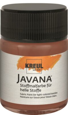 KREUL Javana Stoffmalfarbe für helle Stoffe Rehbraun 50 ml