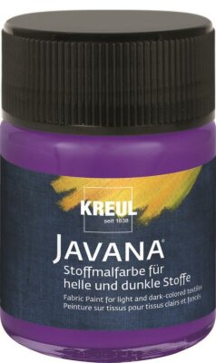 KREUL Javana Stoffmalfarbe für helle und dunkle Stoffe Violett 50 ml