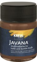 KREUL Javana Stoffmalfarbe für helle und dunkle Stoffe Rehbraun 50 ml