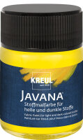 KREUL Javana Stoffmalfarbe für helle und dunkle Stoffe Gelb 50 ml