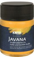 KREUL Javana Stoffmalfarbe für helle und dunkle Stoffe Goldgelb 50 ml