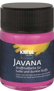 KREUL Javana Stoffmalfarbe für helle und dunkle Stoffe Magenta 50 ml