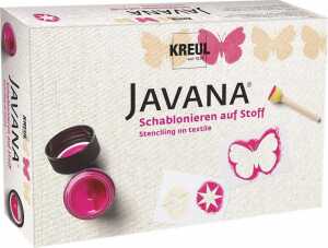 KREUL Javana Schablonieren auf Stoff Set