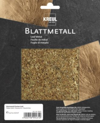 KREUL Blattmetall Flocken Gold 2 g