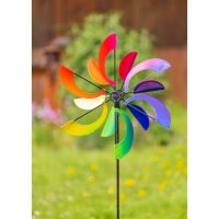 HQ Windspiel Design Line Windmill Rainbow Swirl