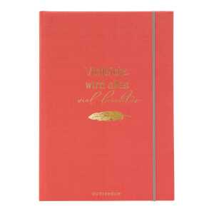 Goldbuch Notizbuch Wortreich Vielleicht ist alles viel leichter