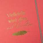 Goldbuch Notizbuch Wortreich Vielleicht ist alles viel leichter