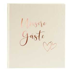 Goldbuch Gästebuch Herzklopfen