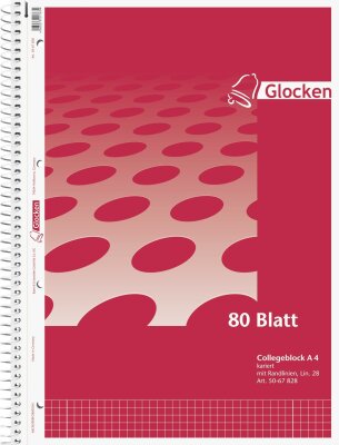 Glocken Collegeblock A4 ECF Lineatur 28