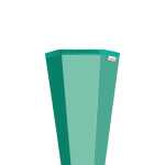 Roth Schultüte 85cm eckig Basteltüte mint