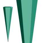 Roth Schultüte 85cm eckig Basteltüte mint