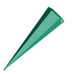 Roth Schultüte 85cm eckig Basteltüte mint