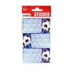 Roth Buchetiketten Fußball, ca. 7,5x4,5 cm, 3x3...