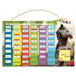 Roth KlippuKlar-Stundenpläne Steck Fix Tyrannosaurus