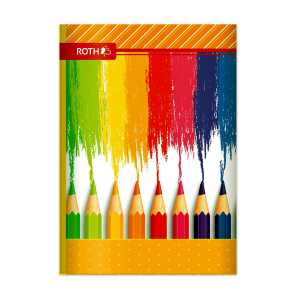 Roth Muttihefte/ Oktavhefte, A6, 64 Seiten liniert, Buntstifte,