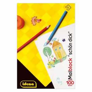Idena Malblock A4 FSC-Mix 70g, 100 Bl., Schön Dick