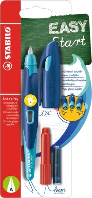 STABILO EASYbirdy L mit Feder A mitternachtsblau/azur