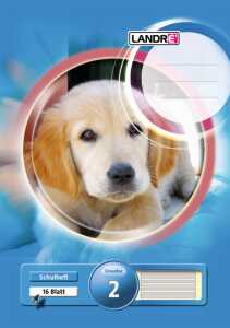 Schulheft A4, 16 Blatt, 80 g/m², Lineatur 2 für alle Ausgangsschriften