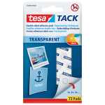 tesa Tack Klebestücke - 72 Pads, ablösbar, transparent