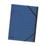 Falken Ordnungsmappe Karton blau, 7 Fächer, 2...