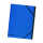 Falken Ordnungsmappe Karton blau, 7 Fächer, 2 Gummizüge