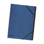 Falken Ordnungsmappe Karton blau, 12 Fächer, 2...