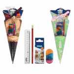 Schultüte 35cm mehrfarbig STYLEX 47158 4-teilig...