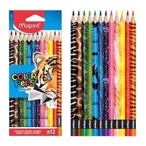 Buntstifte ColorPeps Animals, 12er Blister