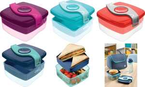 Brotbox Kids ORIGINS pink MAPED M870101 153x 87x170 mm