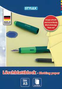 STYLEX SCHREIBW Löschblattblock A5 20 Blatt