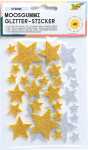 Moosgummi Glitter Sticker sort FOLIA 23792 Sterne 40ST...