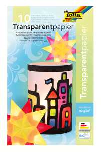 Transparentpapier Mappe 10Farben FOLIA 810 18,5x29,7 42g