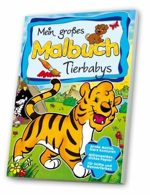 Malbuch Tierbabys ab 3 Jahre