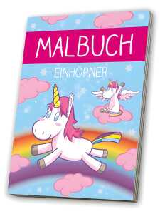 MEDIA Malbuch Einhörner ab 3 Jahren