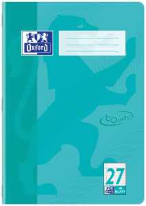 Oxford Touch Schulheft A4 16 Blatt L. 27, Aqua, 16 Blatt