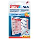 tesa Tack Klebestücke - 36 Pads XL, ablösbar, transparent