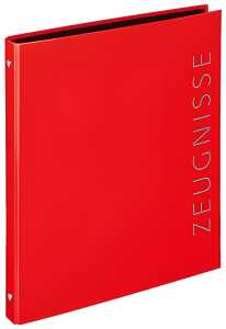 Zeugnisringbuch A4 rot 4000225061158