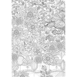 Idena Ausmalposter Blumen und Garten