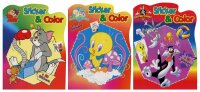 Sticker & Color Buch Looney Tunes